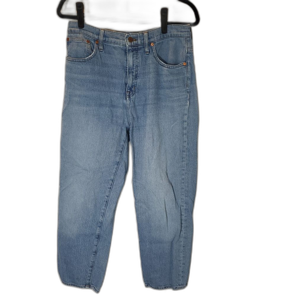 Madewell Blue Denim Jeans with Contrast Stitching - Size 29